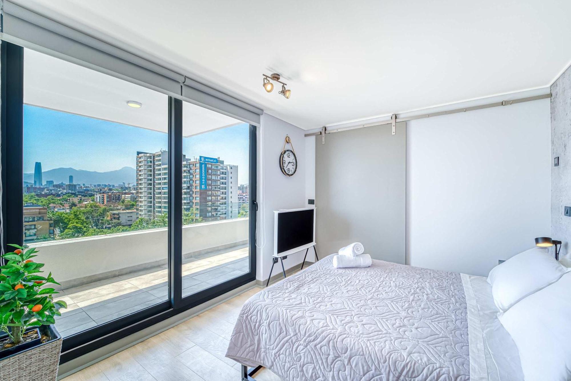 Apartamento Espacio Nunoa 1br Balcony And Free Parking Santiago