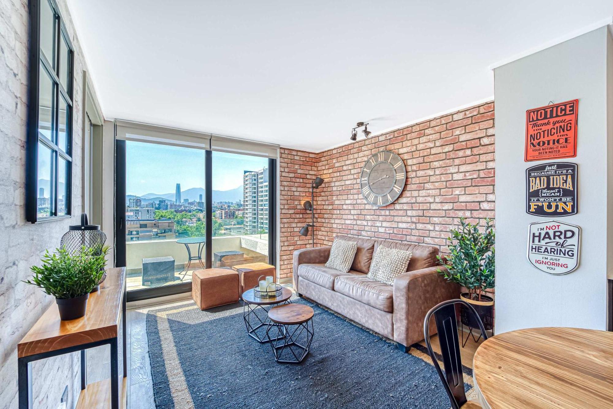 Espacio Nunoa 1br Balcony And Free Parking